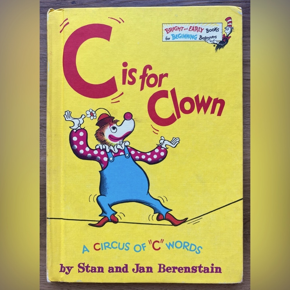 Vintage Dr. Seuss Book Club Edition C is for Clown Book, 1972